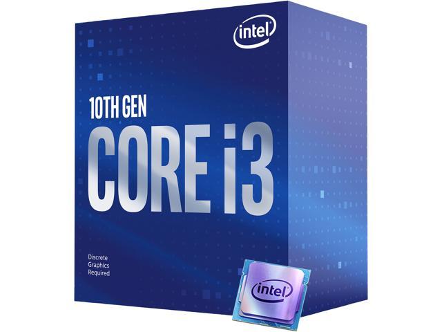 Intel Core i3-10100F - Core i3 10th Gen Comet Lake Quad-Core 3.6 GHz LGA 1200 65W None Desktop Processor - BX8070110100F