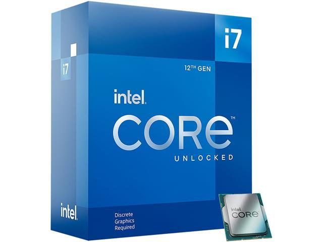 Intel Core i7-12700KF - Core i7 12th Gen Alder Lake 12-Core (8P+4E) 3.6 GHz  LGA 1700 125W Desktop Processor - BX8071512700KF