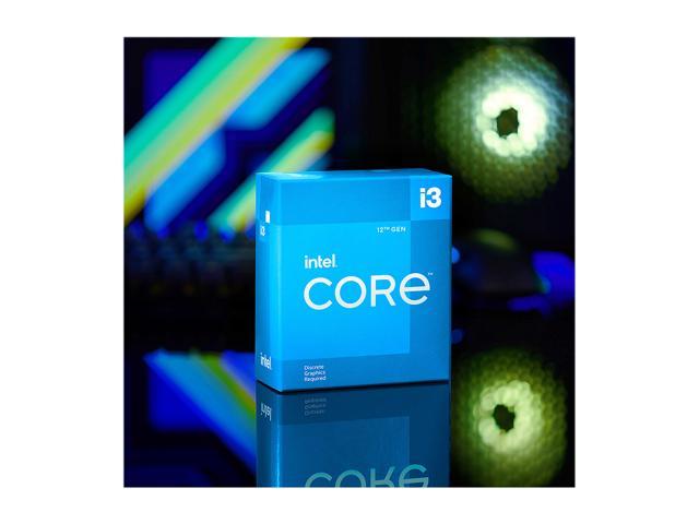 Intel Core i3-12100F - Core i3 12th Gen Alder Lake Quad-Core 3.3 GHz LGA  1700 58W Desktop Processor - BX8071512100F