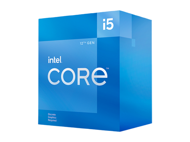 Intel Core i5-12400F 12th Gen Alder Lake 6-Core 2.5 GHz LGA 1700 65W  Desktop Processor BX8071512400F