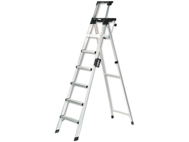 Cosco 2081aabld Eight Foot Lightweight Aluminum Folding Step Ladder W