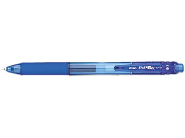 5 X Pentel EnerGel  Retractable Gel Roller Ball Pen 0.3 mm BLUE INK. 