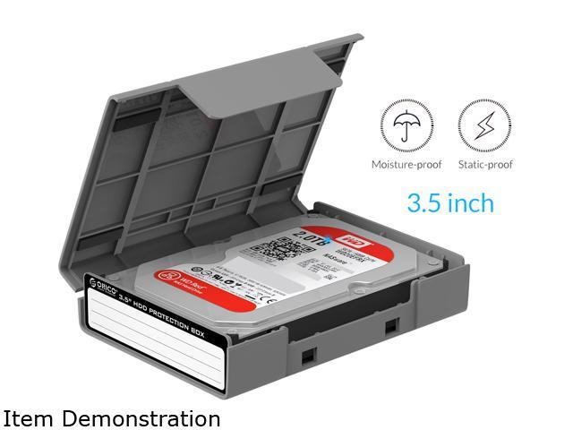 Portable HDD Protection Box for 3.5 Inch HDD SSD Hard Drive Storage Shockproof