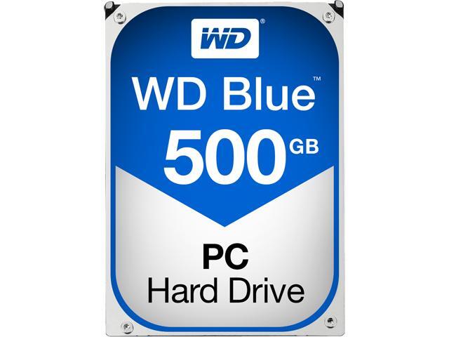 WD Blue 500GB Desktop Hard Disk Drive - 5400 RPM SATA 6Gb/s 64MB Cache 3.5 Inch - WD5000AZRZ