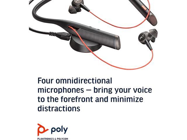 Kwalificatie perspectief Promotie Poly Voyager 6200 UC - Bluetooth Dual-Ear (Stereo)Earbuds Neckband Headset  - USB-A Compatible to connect to your PC Mac - Works with Teams, Zoom &  more - Active Noise Canceling, Black (208748-01) - Newegg.com