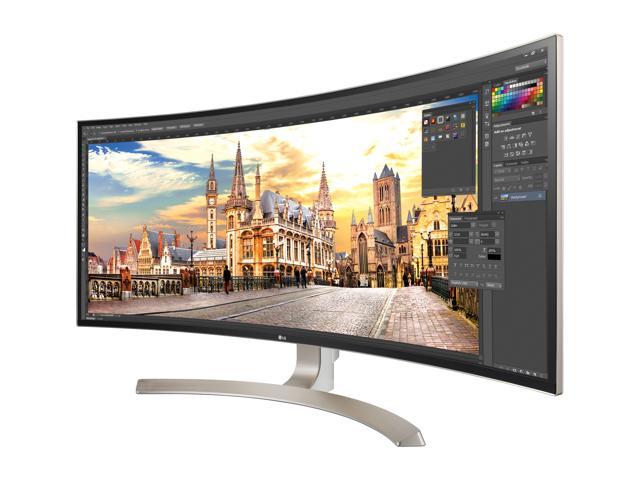 lg wide monitor with speakers
