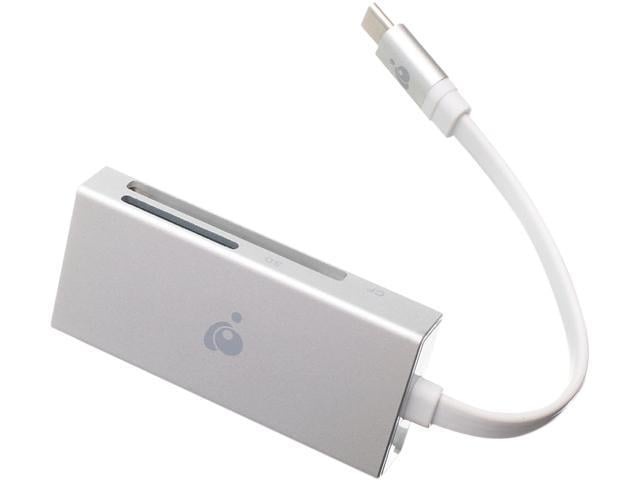 IOGEAR GFR3C15 3 in 1 USB-C Quantum Card Reader/Writer - CF, MicroSD, UHS-II SD