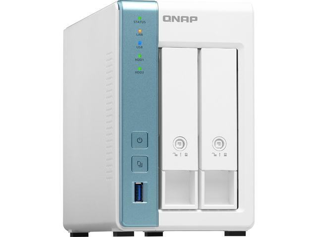 QNAP 2-Bay High-Performance Private Cloud NAS with 2.5GbE Network. Annapurna Labs AL314 4-Core 1.7 GHz Processor with 2GB RAM.