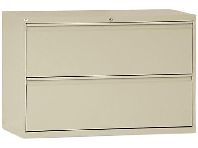Two Drawer Lateral File Cabinet 42w X 19 1 4d X 28 3 8h Putty