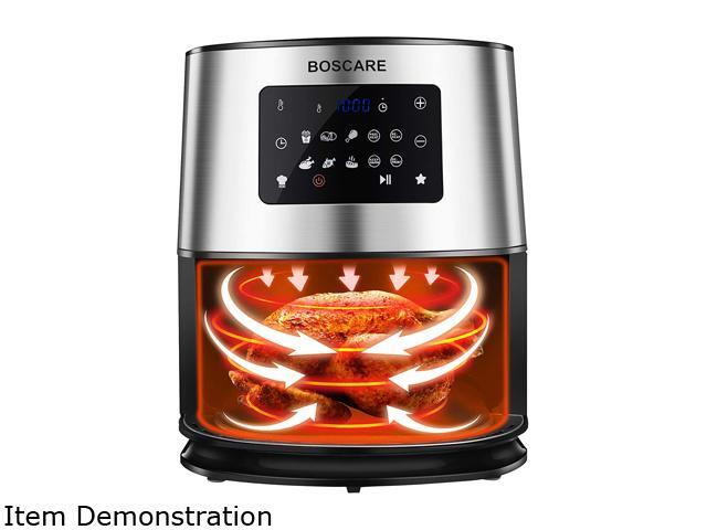 BOSCARE Air Fryer, 6.3 Quart 1700W Digital Air Fryer Oven Oilless Cooker, Healthy Cook for Air Frying, Roasting, Reheating, Quart Nonstick