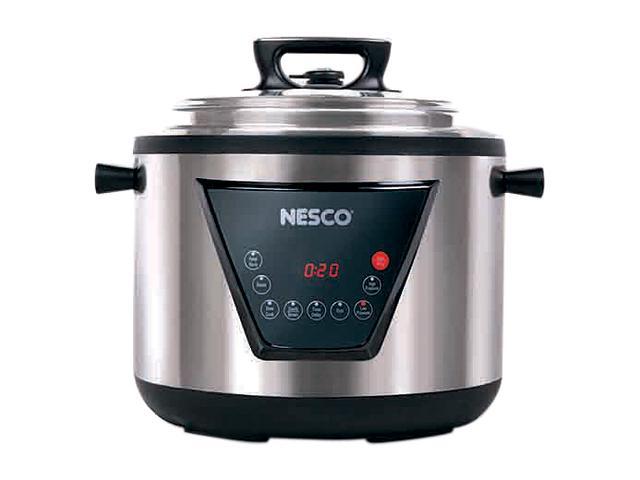 Nesco 11 Qt Digital Stainless Steel Pressure Cooker Slow Cooking Multi Function 