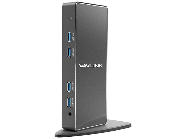 Conform Someday shortness of breath Wavlink USB 3.0 Universal Docking Station, Vertical Aluminum Laptop Docking  Station - Newegg.com