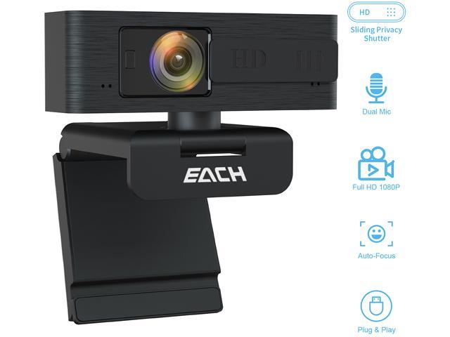 1080P Autofocus HD Webcam Camera With Microphone For Laptop PC Desktop Computer 