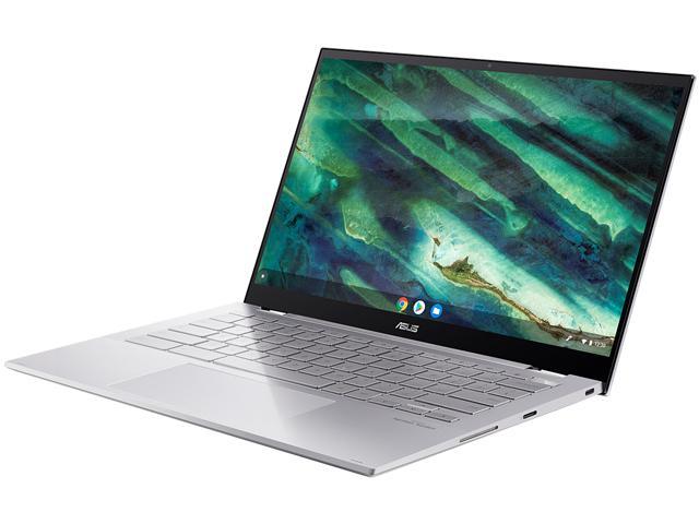 ASUS Chromebook Flip C436 2-in-1 Laptop, 14" Touchscreen FHD 4-Way NanoEdge, Intel Core i3-10110U, 128 GB PCIe SSD, Fingerprint, Backlit KB, Wi-Fi 6, Chrome OS, C436FA-DS388T, Magnesium-Alloy, Silver