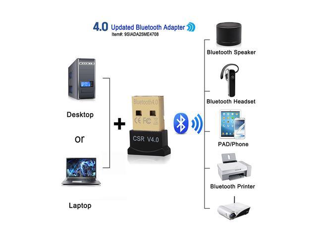 Lot of 5 USB Bluetooth 4.0 Mini CSR 4.0 Dongle Adapter PC Laptop WIN XP 7 8 10 