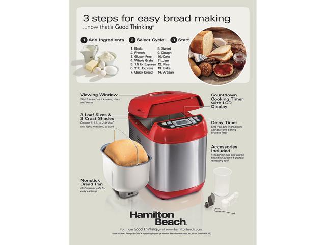 Artisan Dough & Bread Maker, Red - 29886