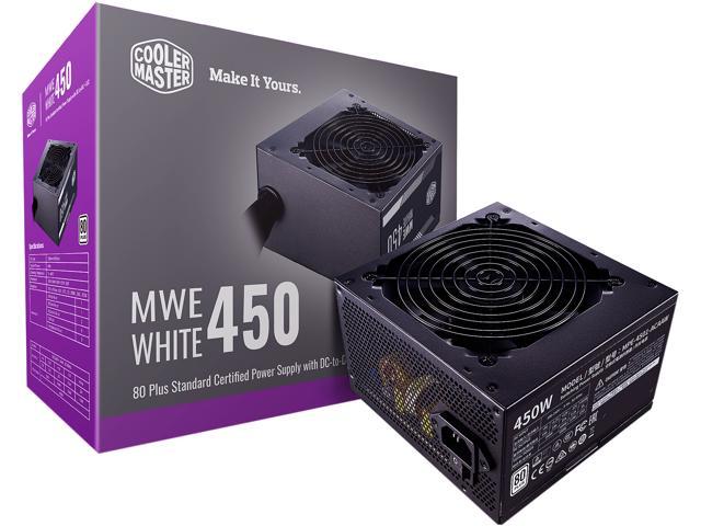 Cooler Master MWE 450 - V2 MPE-4501-ACAAW-US 450W ATX 12V 80 PLUS Standard Certified Power Supply