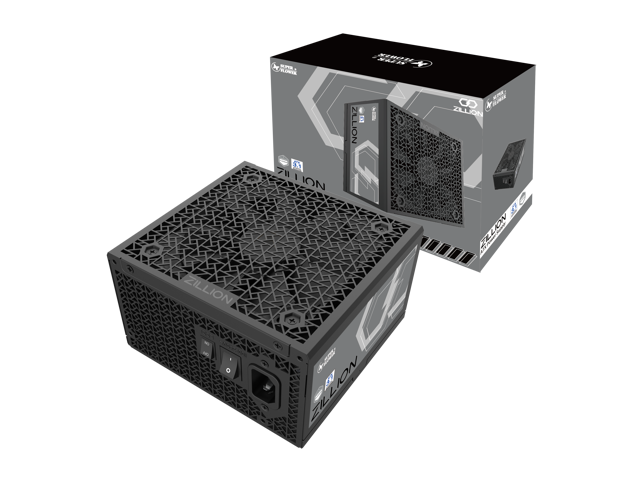 Super Flower Zillion FP 850W Cybenetics Platinum, Full Modular Embossed Cables, ATX 3.1 / PCIe 5.1, W/12V-2x6 Native Cable, Power Supply, FDB Fan, SF-850Z12FP, Black version