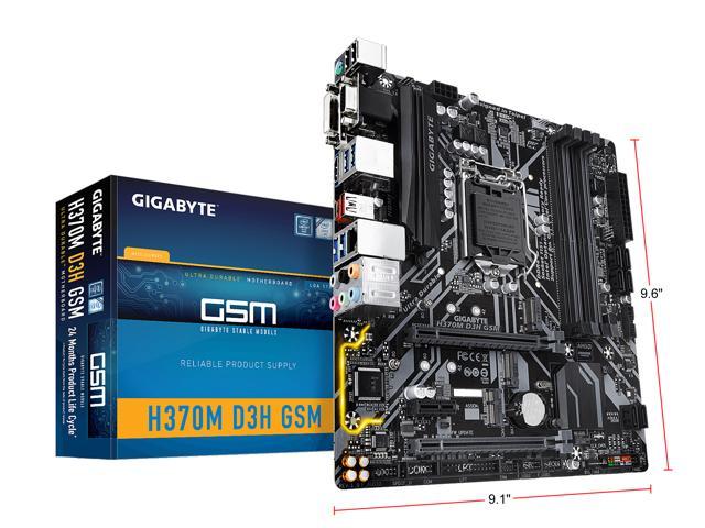 Материнская плата gigabyte h370m ds3h lga 1151v2 intel h370 matx обзор