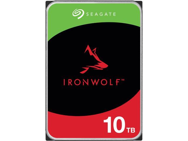 Seagate IronWolf 10TB NAS Hard Drive 7200 RPM 256MB Cache SATA 6.0Gb/s CMR 3.5" Internal HDD for RAID Network Attached Storage ST10000VN0008