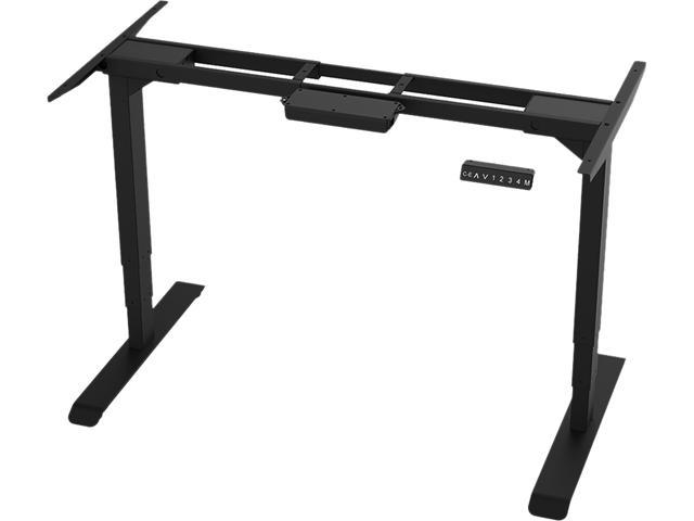 Aimezo Electric Stand Up Desk Frame W Dual Motor Gaming Desk 50 8 H Height Adjustable Standing Desk Base Home Office Diy Workstation Black Frame Without Tabletop Newegg Com