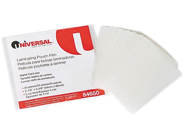 Card Size Hot Laminating Laminator Pouches Sheets 2-1/8 x 3-3/8 25 pk 5 Mil 