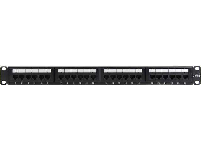 4XEM 24 Port CAT5E Rackmount Patch Panel - Newegg.com