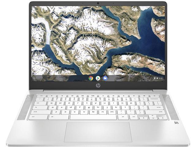 HP Chromebook 14-inch HD Laptop, Intel Celeron N4000, 4 GB RAM, 32 GB eMMC, Chrome (14a-na0020nr, Ceramic White) (9PG29UA#ABA)