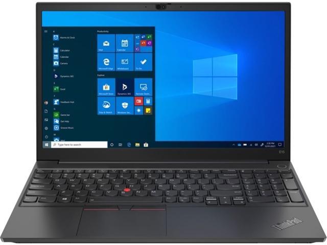 Lenovo Laptop ThinkPad E15 G3 AMD Ryzen 5 5500U (2.10GHz) 8 GB Memory 256 GB SSD AMD Radeon Graphics 15.6" Windows 10 Pro 64-bit