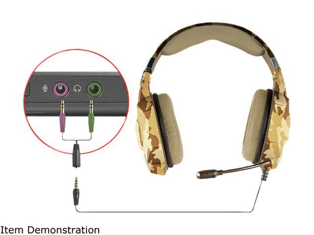 Trust GXT 322D Carus Gaming Headset (Desert Camo) - Padded with Flexible Microphone and Powerful Bass - Newegg.com