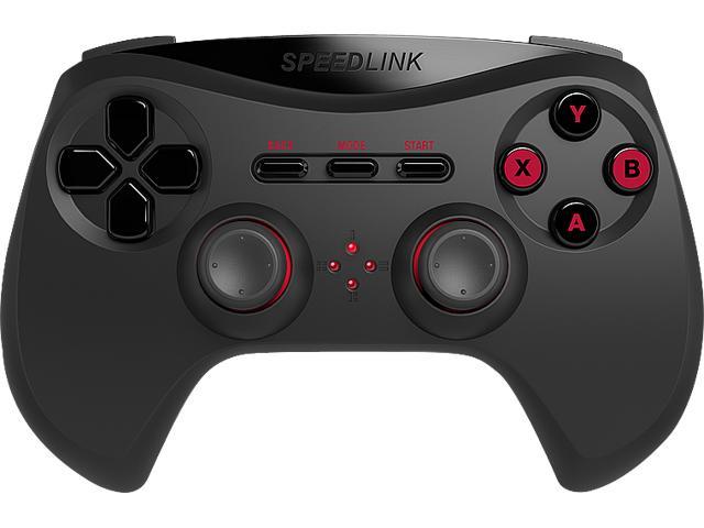 SPEEDLINK Strike NX Wireless Gamepad for PC, 10m Range, Black (SL-650100-BK).