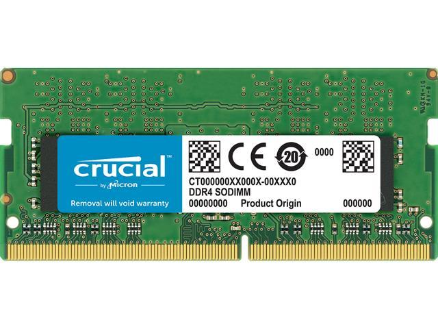 Crucial 16GB 260-Pin DDR4 2666 (PC4-21300) SDRAM SODIMM Memory Module, CL19, Unbuffered, Dual Ranked x8, 2048M x 64, Non-ECC, 1.2V (CT16G4SFD8266)
