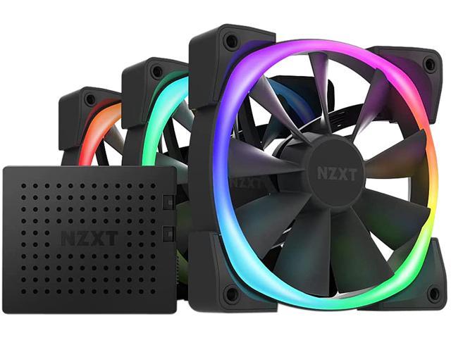 Patent Kompleks Udvidelse NZXT AER RGB 2 120mm Triple Starter Black - RGB LED - Fluid Dynamic Bearing  - PWM Fan + RGB Lighting Controller Case Fans - Newegg.com