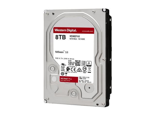 PC/タブレット PCパーツ WD Red Plus 8TB NAS Hard Disk Drive - 5400 RPM Class SATA 6Gb/s, CMR, 256MB  Cache, 3.5 Inch - WD80EFAX