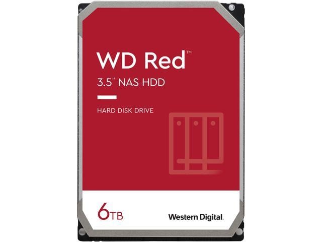 WD Red 6TB NAS Internal Hard Drive - 5400 RPM Class, SATA 6Gb/s, SMR, 256MB Cache, 3.5" - WD60EFAX