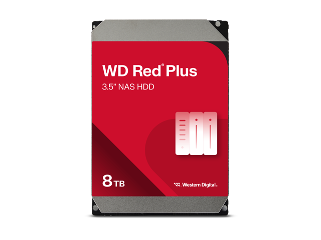 WDRedPlusWD80EFPX8TBHardDrive-3.5"Internal-SATA(SATA/600)-ConventionalMagneticRecording(CMR)Method-NAS,DesktopPCDeviceSupported-5640rpm-180TBTBW