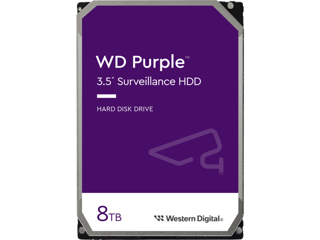 WD Purple 8TB Surveillance Internal Hard Drive HDD - SATA 6Gb/s 256MB ...