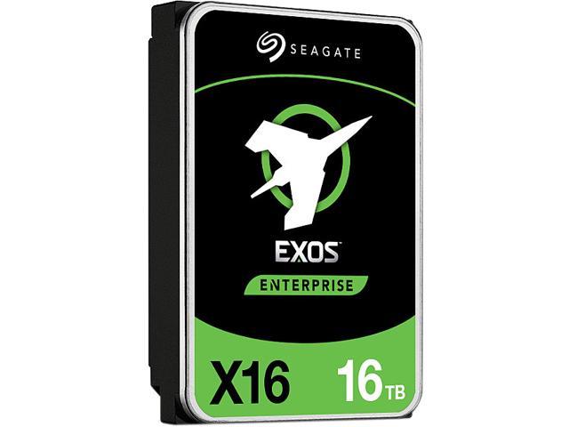 Refurbished: Seagate 16TB HDD Exos X16 7200 RPM SATA 6Gb/s 256MB