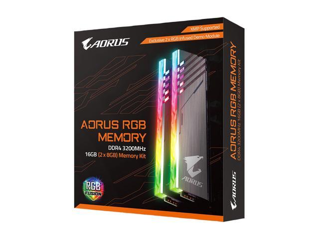 Gigabyte AORUS RGB Memory 16 Go (2 x 8 Go) DDR4 3333 MHz CL18 
