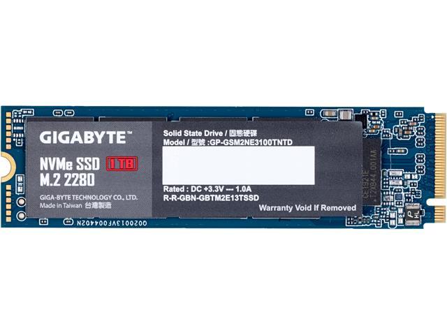 GIGABYTE 2280 1TB PCI-Express 3.0 x4, NVMe 1.3 Internal Solid Drive (SSD) GP-GSM2NE3100TNTD Internal - Newegg.com