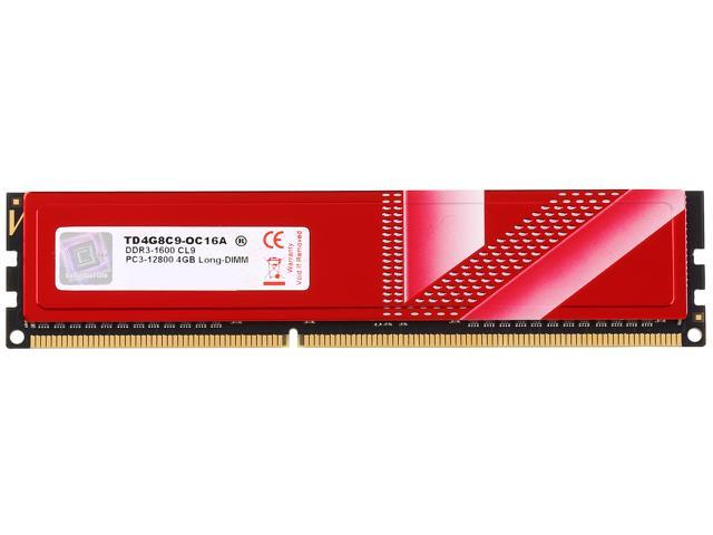 V-Color OC Series 4GB DDR3 1600 (PC3 12800) Desktop Memory Model TD4G8C9-OC16A