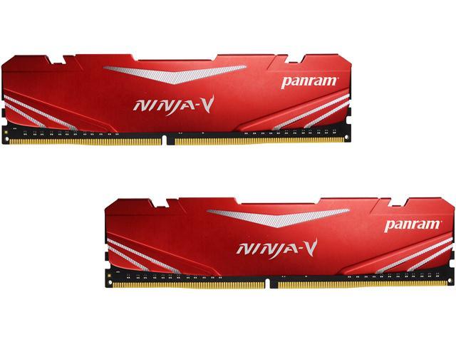 PANRAM Ninja-V 16GB (2 x 8GB) DDR4 3000 (PC4 24000) Desktop Memory Model PUD43000C168G2NJR