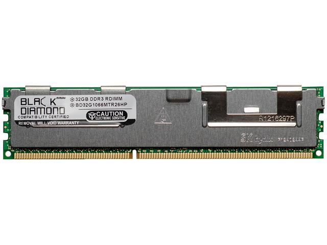 Black Diamond Memory 32GB 240-Pin DDR3 SDRAM ECC Registered DDR3 1066 (PC3 8500) System Specific Memory Model BD32G1066MTR26HP