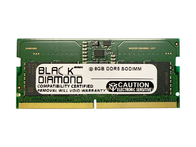 Black Diamond 8gb Ddr5 5200 Sodimm Memory 262 Pin 1rx8 Bd8g5200mcn28