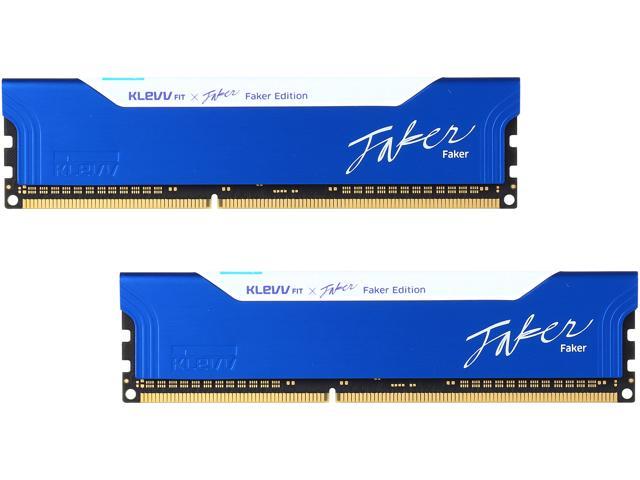 Klevv FIT Faker Edition 8GB (2 x 4GB) DDR3 1600 (PC3 12800) Desktop Memory Model KM3F4GX2C-1600-09-09-09-24-S