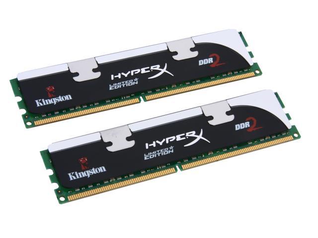 HyperX 4GB (2 x 2GB) DDR2 1066 (PC2 8500) Dual Channel Kit Desktop Memory Model KHX8500AD2BK2/4GR