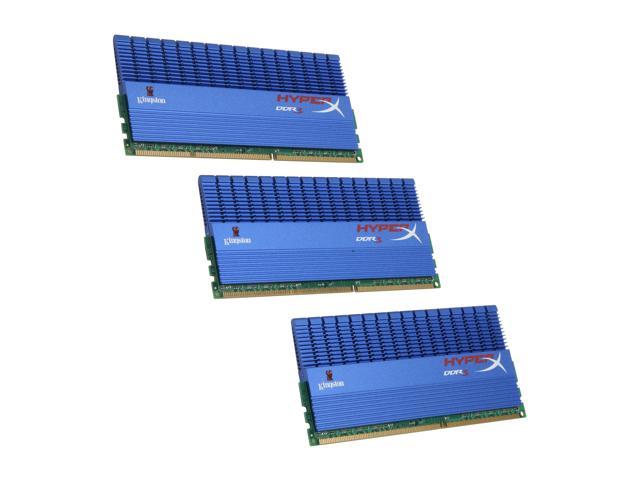 HyperX T1 Series 6GB (3 x 2GB) DDR3 2000 (PC3 16000) Triple Channel Kit Desktop Memory Model KHX16000D3ULT1K3/6GX