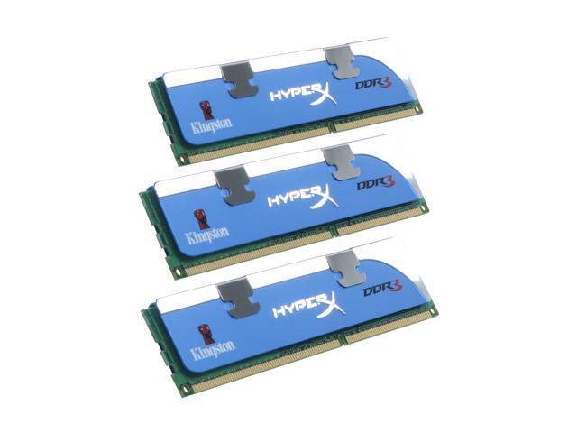 HyperX 3GB (3 x 1GB) DDR3 1600 (PC3 12800) Desktop Memory Model KHX1600C8D3K3/3GX