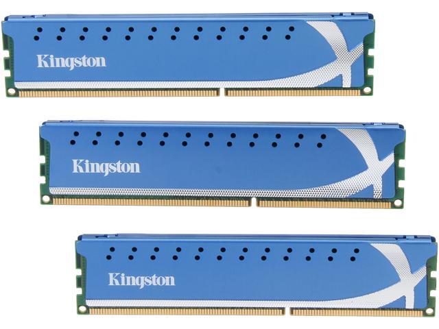 HyperX 6GB (3 x 2GB) DDR3 1600 (PC3 12800) Desktop Memory Model KHX1600C9D3K3/6GX