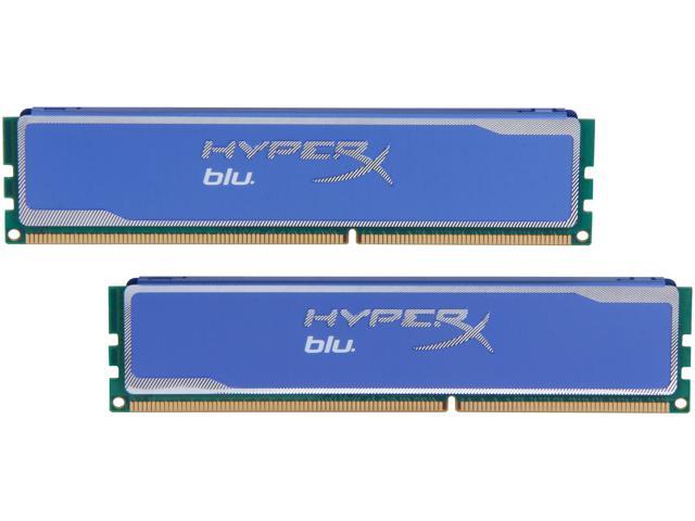 HyperX Blu 4GB (2 x 2GB) DDR3 1600 (PC3 12800) Desktop Memory Model KHX1600C9AD3B1K2/4G